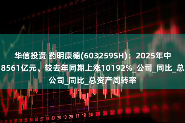 华信投资 药明康德(603259SH)：2025年中报净利润为8561亿元、较去年同期上涨10192%_公司_同比_总资产周转率
